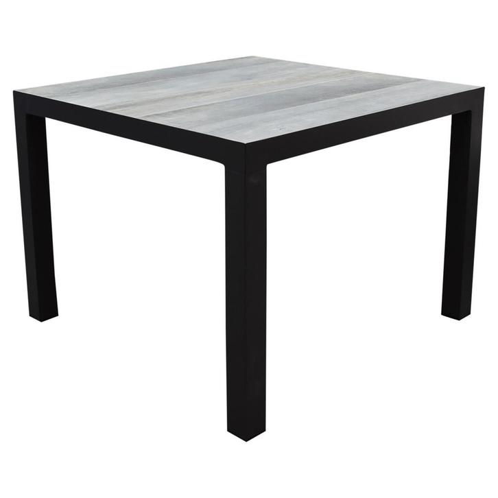 Fresno dining tuintafel 100x100xH74cm antraciet, Tuin en Terras, Tuintafels, Nieuw, Ophalen of Verzenden