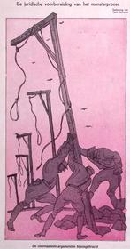 Spotprent over de veroordeling van Marinus van der Lubbe, Antiek en Kunst, Verzenden