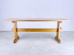 bankje plantentafel bijzettafel vurenhout 120 cm 70s 80s, Huis en Inrichting, Ophalen, Gebruikt