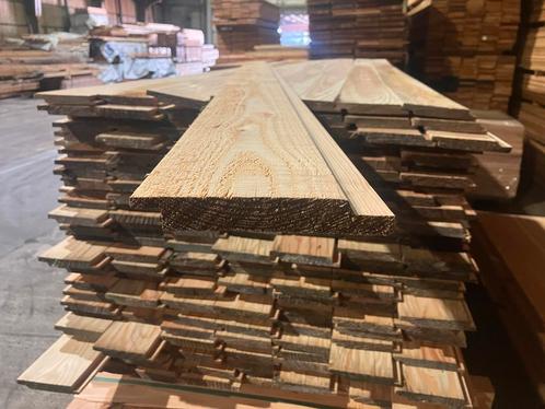 Douglas/Lariks–channelsiding-halfhouts rabat-geveldelen, Doe-het-zelf en Verbouw, Hout en Planken, Overige houtsoorten, 300 cm of meer