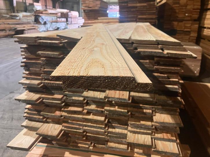 Douglas/Lariks–channelsiding-halfhouts rabat-geveldelen, Doe-het-zelf en Verbouw, Hout en Planken, Overige houtsoorten, 300 cm of meer