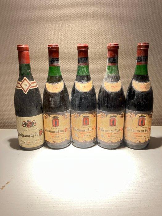1976 Châteauneuf du Pape - Rhône, Châteauneuf-du-Pape - 5, Verzamelen, Wijnen
