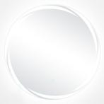 2dekans | Coast 60x60 cm LED Badkamerspiegel Rond Zilver met, Huis en Inrichting, Woonaccessoires | Spiegels, Ophalen of Verzenden