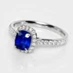 Zonder Minimumprijs - Ring - 18 karaat Witgoud, IGI 1,32 ct, Nieuw
