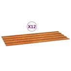 Cortenstaal Dakpanelen 12st 100x44cm | Tweedekansje | OP=OP, Dakplaat of Dakpanplaat, Overige kleuren, Nieuw, Ophalen of Verzenden