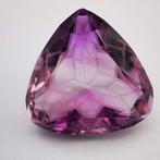 Zonder Minimumprijs Amethist - 32.24 ct - Antwerp Laboratory, Sieraden, Tassen en Uiterlijk, Edelstenen, Nieuw