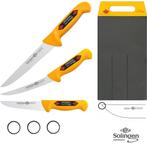 Eikaso Solingen Professionele 4-delige Messenset – Slager., Ophalen of Verzenden, Nieuw, Kunststof, Bestekset