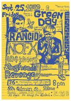 Posters - Poster Green Day, Rancid - Geel/ Blauw, Verzenden, Zo goed als nieuw