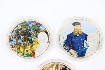 Gabon. 1000 Francs Van Gogh Munten (Zonder Minimumprijs) beschikbaar voor biedingen