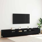 vidaXL TV-kast 3 pcs Zwart 260 x 35 x 40 cm Bewerkt hout, Minder dan 50 cm, Verzenden, Nieuw, Minder dan 100 cm