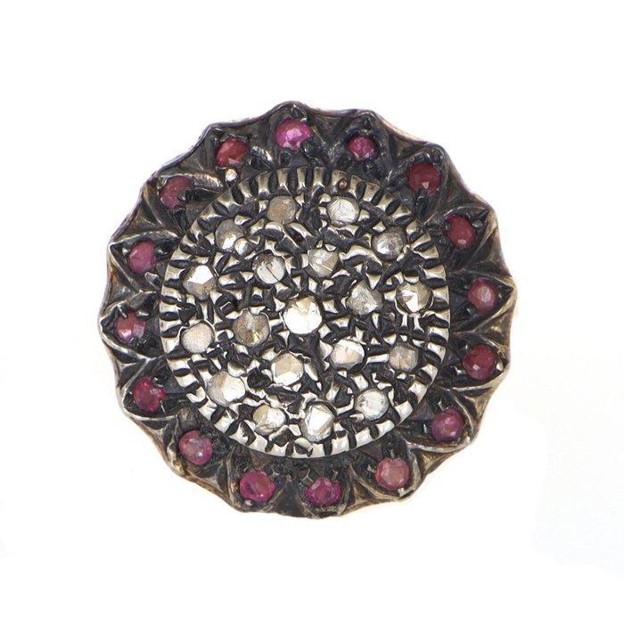 Zonder Minimumprijs - Ring - 14 karaat Geel goud, Zilver, Sieraden, Tassen en Uiterlijk, Ringen