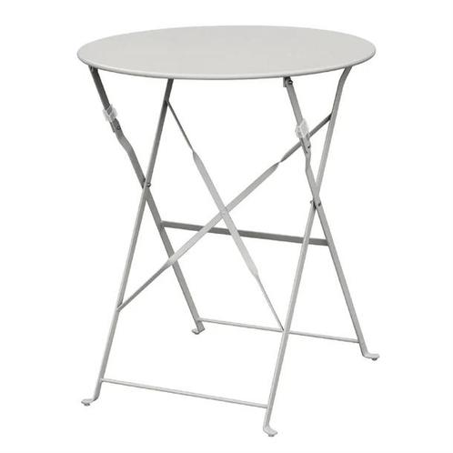 ronde stalen opklapbare tafel | grijs | 71 x 59,5(Ø)cm, Zakelijke goederen, Horeca | Keukenapparatuur, Verzenden