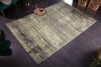 Vintage tapijt MODERN ART 240x160cm groen gewassen used look, Huis en Inrichting, Ophalen of Verzenden, Nieuw
