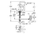 GROHE Essence New - Wastafelkraan - hoge draaibare uitloop -, Huis en Inrichting, Verzenden, Zo goed als nieuw
