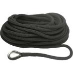 16mm x 12m Landvast met Oog Deluxe Zwart Polyester, Watersport en Boten, Ophalen of Verzenden, Nieuw