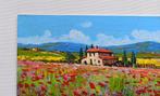 Gino Masini (1949) - Tuscany flowery landscape, Antiek en Kunst