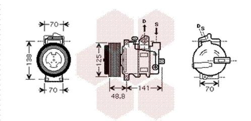 AIRCO COMPRESSOR VOOR MERCEDES BENZ SLK-KL R171 2004-2011, Auto-onderdelen, Airco en Verwarming, Nieuw, Ophalen of Verzenden