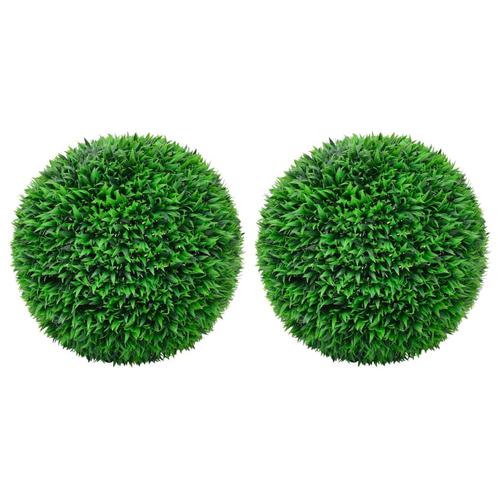 vidaXL Kunstbuxusbollen 2 st 55 cm, Huis en Inrichting, Woonaccessoires | Kunstplanten en Kunstbloemen, Nieuw, Verzenden