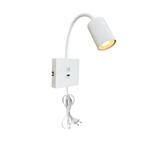Moderne wandspot wit, Tibor, met schakelaar, Huis en Inrichting, Ophalen of Verzenden, Nieuw, Modern