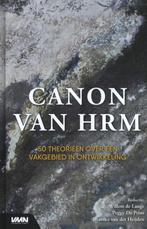 Canon voor HRM 9789462156449, Boeken, Zo goed als nieuw