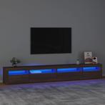 vidaXL Tv-meubel met LED-verlichting 270x35x40 cm bruin, Verzenden, Nieuw, 50 tot 100 cm, Minder dan 100 cm