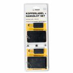 Benson Kofferlabels met cijferhangsloten - 4-delig - zwar..., Ophalen of Verzenden, Nieuw