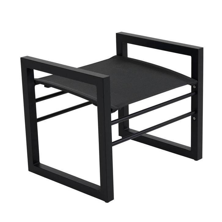 *WOONWINKEL* Lavis Alure Voetenbankje Zwart, Tuin en Terras, Tuinsets en Loungesets, Nieuw, Kunststof, Verzenden
