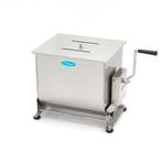 Vleesmenger 40 L - 35 Kg Vlees - Kantelbare Kom - Handmatig, Verzenden, Nieuw in verpakking, Bakkerij en Slagerij