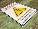 Danger of Electrocution - Plaque - Sign - Gietijzer, Antiek en Kunst, Antiek | Wandborden en Tegels
