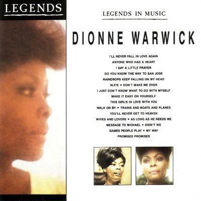 cd - Dionne Warwick - Legends In Music: Dionne Warwick, Cd's en Dvd's, Cd's | Overige Cd's, Zo goed als nieuw, Verzenden