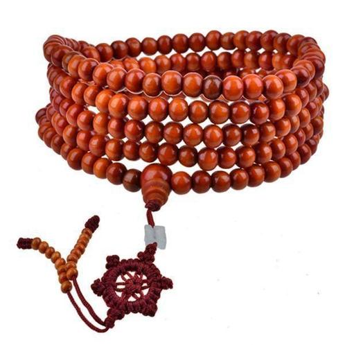 Fako Bijoux® - Buddha Armband - Sandelhout - XL - Roodbruin, Sieraden, Tassen en Uiterlijk, Armbanden, Verzenden