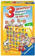 3 op een Rij | Ravensburger - Kinderspellen, Hobby en Vrije tijd, Gezelschapsspellen | Bordspellen, Verzenden, Nieuw