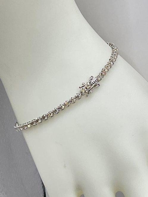 Zonder Minimumprijs - Armband - 18 karaat Witgoud - 3.00ct., Sieraden, Tassen en Uiterlijk, Armbanden