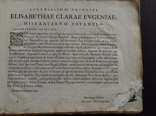 J. Francquart - Pompa funebris ... principis Alberti Pii -, Antiek en Kunst, Antiek | Boeken en Bijbels