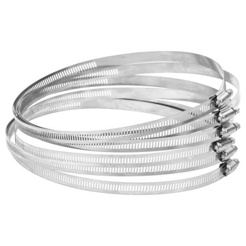 vidaXL Slangklemmen 6 st 91-220 mm roestvrij staal 304, Doe-het-zelf en Verbouw, Ventilatie en Afzuiging, Nieuw, Verzenden