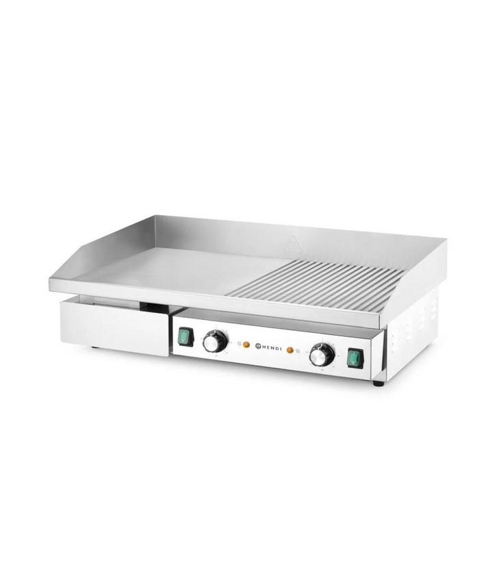Bakplaat Budget Line | Glad/Geribbeld | 4,4kW, Zakelijke goederen, Horeca | Keukenapparatuur, Nieuw in verpakking, Verzenden