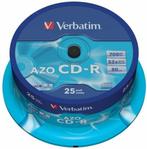Verbatim CDR 700 MB AZO Crystal  25 stuks, Computers en Software, Beschrijfbare discs, Nieuw, Verzenden
