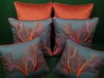Kussenset met Corals-stof, door Manufatti Toscani, vulling