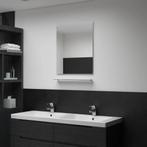 vidaXL Wandspiegel met schap 50x60 cm gehard glas, Huis en Inrichting, Woonaccessoires | Spiegels, Verzenden, Nieuw