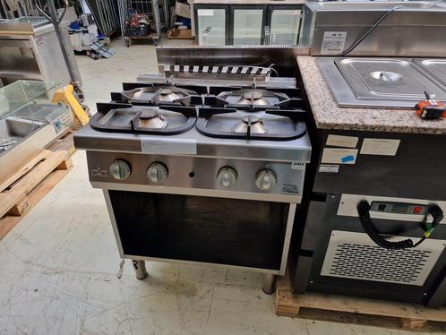 4 pits gasfornuis aardgas 80x70, Zakelijke goederen, Horeca | Keukenapparatuur, Ophalen of Verzenden