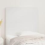 vidaXL Hoofdborden 2 st 90x5x78/88 cm kunstleer wit, Verzenden, Nieuw, Wit, Overige materialen