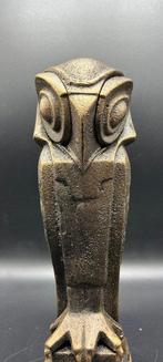 Beeld, Art Deco uil naar Johan Coenrad Altorf van gietijzer., Antiek en Kunst