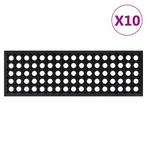 vidaXL Trapmatten 10 st 25x75 cm rubber, Doe-het-zelf en Verbouw, Ladders en Trappen, Verzenden, Nieuw
