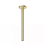 Plafondbuis Hotbath Cobber Rond 30 cm Geborsteld Messing PVD, Ophalen of Verzenden, Nieuw, Chroom, Kraan