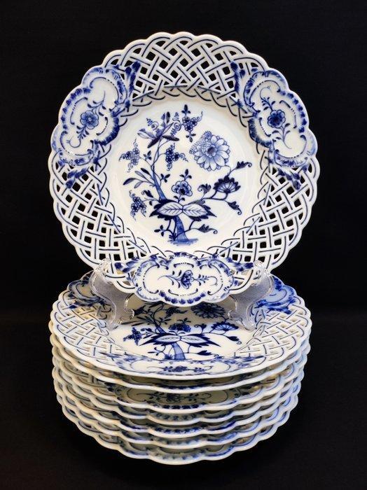 Meissen - Bord (8) - Ø 20,8 cm 8er Set antike, Antiek en Kunst, Antiek | Glas en Kristal