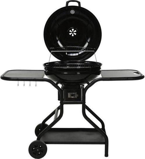 Tweedekans | ProGarden Grill op wielen met zijtafel zwart, Tuin en Terras, Houtskoolbarbecues, Zo goed als nieuw, Ophalen of Verzenden