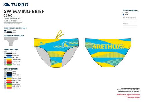 Turbo zwemslip Arethusa Oss voorbeeld 1, Sport en Fitness, Overige Sport en Fitness, Nieuw, Verzenden