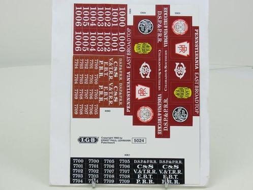 LGB Stickervel 074 voor 4065 4060 4061 (Toevoegingen), Hobby en Vrije tijd, Modeltreinen | Overige schalen, Overige typen, Nieuw