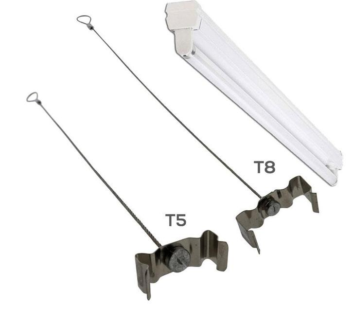 Clips voor TL armatuur  T8 met staalkabel, Doe-het-zelf en Verbouw, IJzerwaren en Bevestigingsmiddelen, Verzenden
