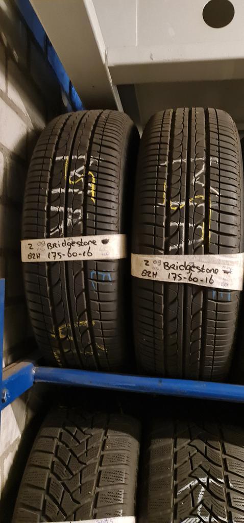 2x 175-60-16 Bridgestone Zomer 6.5mm €30 Per Band 175 60 16, Auto-onderdelen, Banden en Velgen, 16 inch, Zomerbanden, 175 mm, Personenwagen